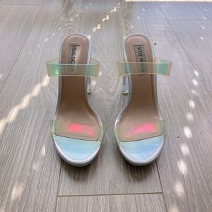 Steve Madden Clear Mules